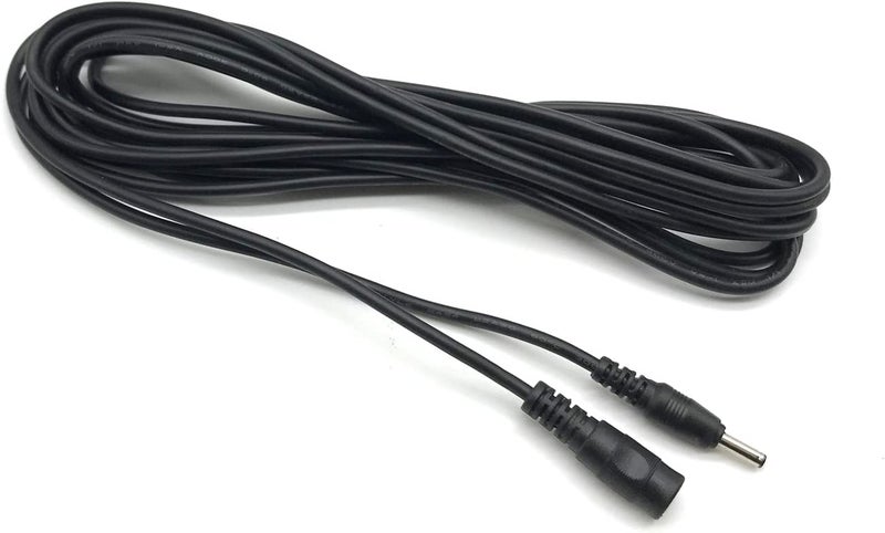 Xenocam Power Extension Cable 16.5ft 1.35mm x 3.5mm Compatible with 5V DC Adapter Cord for CCTV Security Camera IP Camera Standalone DVR (3.5mm DC Plug 16.5ft Black) - Image 1